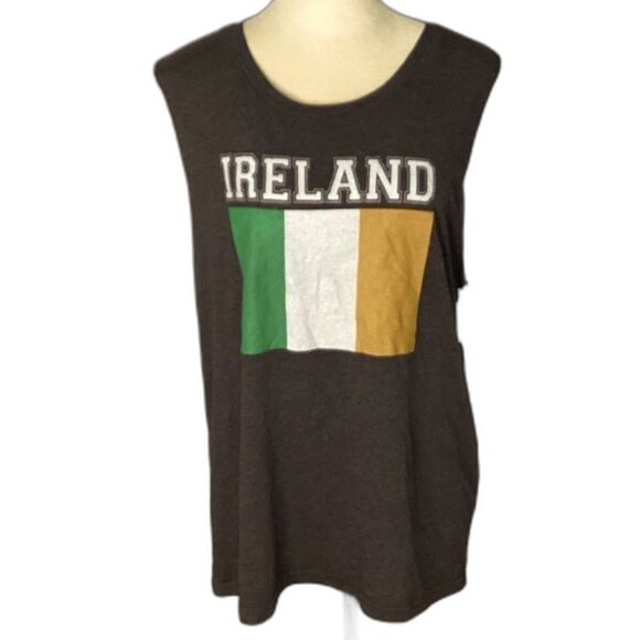 Fifth Sun Women’s Ireland Tank Top. Size XL  Color Heathered Charcoal NWT - Picture 1 of 7